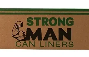 A box of strong man can liners.